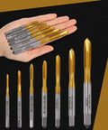 Kickass 7pc Micro Tap Drill Kit High Speed Steel Metric Plug Threads M2 To M6 Compact Storage Box Heavy Duty Threading Bits on hand