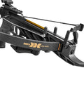 Close-up of the Desire XL Pistol Crossbow Self Cocking With Adjustable Stock Up To 2.5 Inches showing front limb and rail.