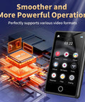 Kids Bluetooth MP3 Player With 80GB Memory, Portable HiFi Sound, MP3 and MP4 Support showing interface on screen