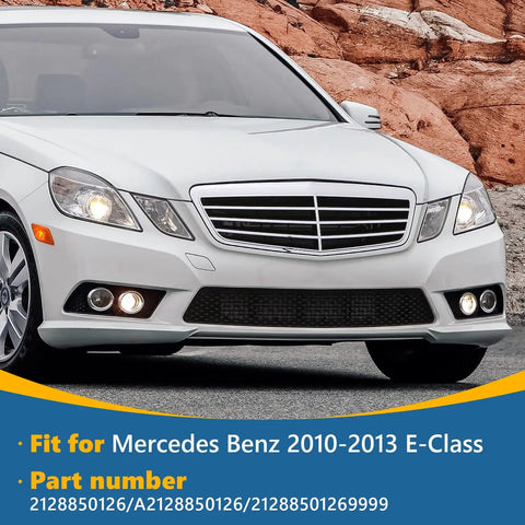 Mercedes-Benz E-Class W212 2010-2013 with front bumper tow hook cover for Right Passenger Side in ABS plastic