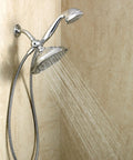 Refresh 9 Inch Rain Shower Head With 7 Function Handheld Sprayer In Chrome for Full Coverage Shower Experience