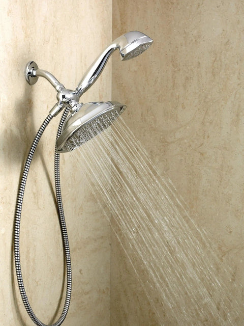 Refresh 9 Inch Rain Shower Head With 7 Function Handheld Sprayer In Chrome for Full Coverage Shower Experience