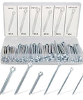 Large Cotter Pin Key 144 Pc Assortment Set 1 Eighth By 2 In To 1 Quarter By 3 In Steel Heavy Duty Locking Automotive Axle Trailer Pins