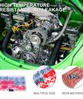 Premium 100 Piece Zerk Grease Nipples Kit With Caps Plus High Temp Wear Resistant Iron And PE Fittings for hydraulic engine maintenance
