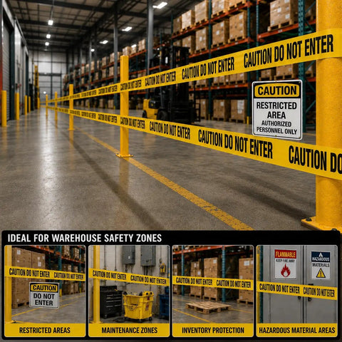 Heavy Duty Caution Tape 12 Pack 3 Inch By 1000 Feet Hardcore Hazard Safety Tape For Construction Sites Halloween Parties And Job Sites Straight Up Reliable Warning Roll