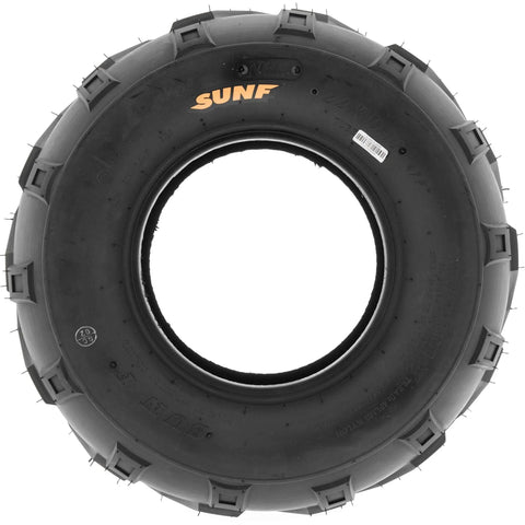 Set Of 4 All Terrain Go Kart ATV Tires 16x7-8 Rear 6 Ply Tubeless With V Knobby Tread For Quad UTV Golf Cart Lawn Mower Replacement