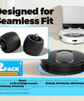 2 Pack Front Caster Wheel Compatible With AV RV UR QR Series Models Including R101AE RV1001AE UR1100SRUS AV1002AE AV1010AE RV100AE And More With Disassembly Tool For Easy Replacement shown with Shark robot vacuum