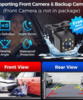 Double Din Car Stereo With 7 Inch HD Touchscreen Wireless Apple CarPlay And Android Auto Bluetooth 240W SWC Subwoofer Output Mirror Link FM AM Radio Receiver And Backup Camera, showing backup camera features