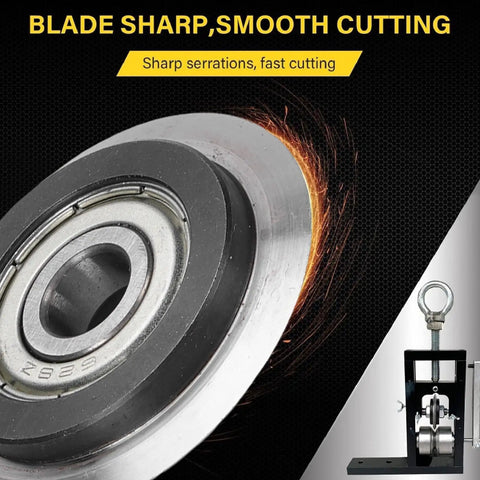 Amonida Wire Stripper Blades Replacement Vane Compatible With Power Cable Cutter High Sharpness Precision Stripping Tool Wing For Repair Operations close-up of blade with serrations for smooth cutting.