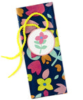 Giant 56 Inch Plastic Gift Bag With Pink And Yellow Floral Print For Large Gifts Like Ottomans Bedding Sets Lamps And More
