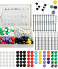 240 Piece Molecular Model Kit For Organic And Inorganic Chemistry Includes 86 Atoms, 153 Links, 12 Elements with storage box