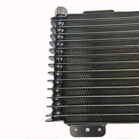 Close-up view of Low Pressure Transmission Oil Cooler for Heavy Duty Towing, showing detailed core and fins structure.
