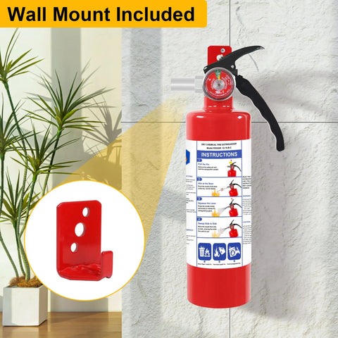 Two Pack Abc Dry Chemical Fire Extinguishers With Mount For Vehicles And Garages Tested For Bitterly Cold Conditions Heavy Duty Emergency Preparedness Gear That Has Your Back