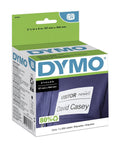 Top Shelf Name Badge Labels Compatible With Labelwriter Printers Featuring Killer Peel And Stick Adhesion Bright White Color 2.25 By 4 Inches Sheets 250 Count No Sweat Thermal Printing packaging