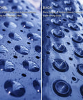 Extra Long Non Slip Bath Mat 39 X 16 Inch Machine Washable Shower Rug With Heavy Suction Cups And Fast Drain Holes Navy Blue showing detailed texture and strong grips.