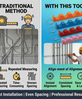 EMT Conduit Spacer Kit For Electricians 4 Piece Set With Magnetic Spacers And Precision Offsets For One And Three Quarter Inches, Two Inches, And Two And A Half Inches Pipe Runs Pro Grade Tool For Neat Code Worthy Wiring, shown in use