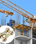 Six Pack Tough As Nails 3/8 Inch Grade 70 Double Clevis Chain Repair Links For Trailers And Trucks Zinc Plated Alloy Steel Tie Down Connectors 6600 Lbs Working Load Limit on construction site
