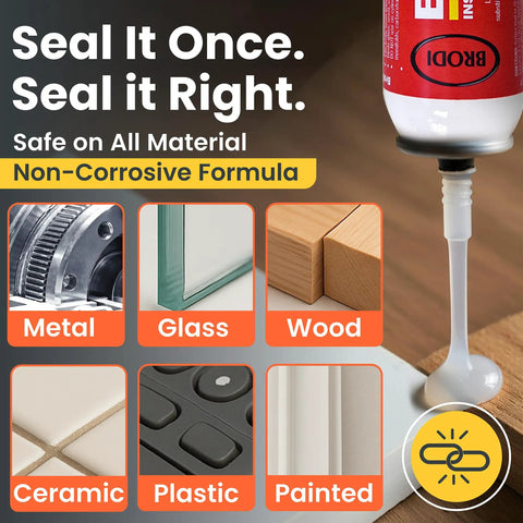 Heavy Duty Pro Grade RTV Silicone Gasket Maker For High Temp Oil And Chemical Resistant Sealing, nozzle, materials, surface demo