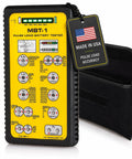 Beast Battery Tester Pro Pulse Load Checker For AA AAA C D 9V Lithium And Button Cells Tests 40 Plus Battery Types In Seconds LED Charge Display Carry Case USA Made, front view