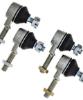 Tie Rod End Kit For Yamaha ATVs And UTVs, Heavy Duty Bolt On, Direct Fit With Arctic Cat 3405-008 3405-007, Suzuki 51270-21G00 51260-21G00, Kawasaki 39112-S010 39112-S009, And Yamaha 1UY-23841-01-00 1UY-23845-01-00, M10x1.25