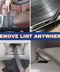 Sealegend dryer vent cleaner kit hose attachment, gray flexible hose, front view in car interior.
Sealegend dryer vent cleaner kit hose attachment, gray flexible hose, side view connected to dryer vent.
Sealegend dryer vent cleaner kit hose attachment, gray flexible hose, bottom-left view near clogged vent opening.
Sealegend dryer vent cleaner kit hose attachment, gray flexible hose, angled view looping over washing machine.