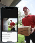 Video Doorbell 2E Battery Powered With 2K Resolution And 120 Day Battery Life Front Door Security Camera capturing delivery person