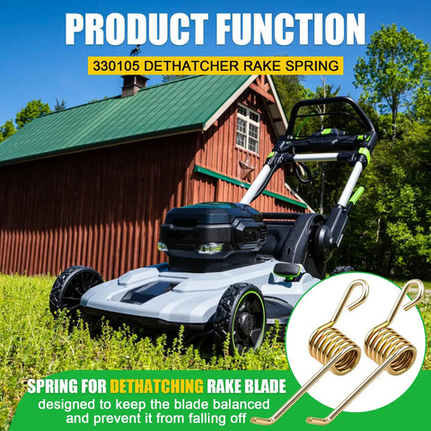 Dethatcher Rake Spring Replacement 6 Pack For 16 Inch Dethatching Mower Blades Compatible With Arnold Power Blade