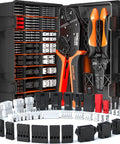 All In One Crimping Tool And Connector Kit With 1720 Pieces, 37 Types JST XH SM SYP 2.5mm And Dupont 2.54mm Connectors in case