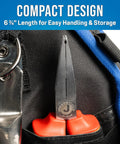 Jonard Tools Fp-600ins Insulated Fuse Puller With Cushion Grip 6 3/4 Inch Length resting in a tool bag for easy access.