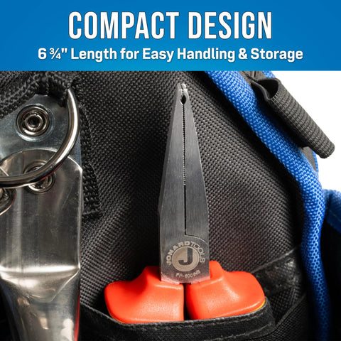 Jonard Tools Fp-600ins Insulated Fuse Puller With Cushion Grip 6 3/4 Inch Length resting in a tool bag for easy access.