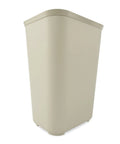 Fire Resistant Wastebasket 40 Qt 10 Gal Beige For Hospitals Schools Hotels And Offices UL Certified Safety Trash Can Durable Resin With Textured Finish Built Tough