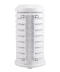 Front view of Sensor Protection Shield With Mount For TX Series Weather Sensors, durable white shield for wall or flat surface installation.