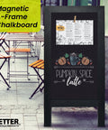 Double Sided Magnetic A Frame Chalkboard Sign Extra Large 20 By 40 Inch Sandwich Board for outdoor sidewalk use display