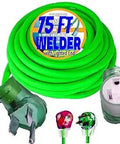 8 Gauge Welder Extension Cord 75 Ft Heavy Duty Welding Cable With Lighted End 50 Amp 6 50 Plug NEMA 250 Volt ETL Approved