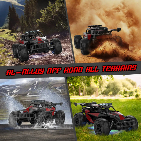 Ultra Fast One To Twelve Scale Remote Control Car Dope Off Road Monster Truck With Two Point Four GHz Radio 33 Km Per Hour