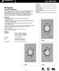 Five Minute Spring Loaded Wall Timer SPST No Hold For Easy Energy Savings No Power Needed Universal Compatibility Replaces Standard Wall Switches Automatic Mechanical Timer Brushed Metal Finish shown in commercial series brochure.