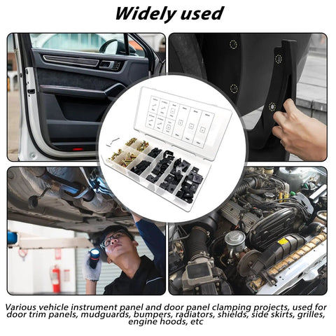 Shop Grade Automotive Screw And U Nut Clip Assortment Kit For Car Dash Door Panel Repair Heavy Duty Rust Resistant Fasteners In Ten Essential Sizes Built Like A Tank For Street Rods And Custom Rides