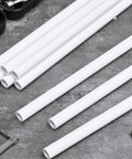 Four Pcs One Half Inch PVC Pipe Sixteen Inch Long SCH40 White For Home DIY Projects Garden Greenhouse Farm And Workshop