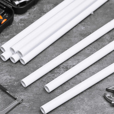 Four Pcs One Half Inch PVC Pipe Sixteen Inch Long SCH40 White For Home DIY Projects Garden Greenhouse Farm And Workshop