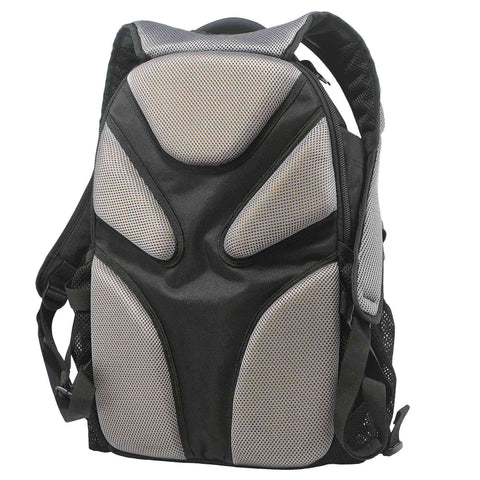 Back view of Tough 1200D Ballistic Polyester Laptop Backpack with Water Resistant Backing and cushioned ventilation design.