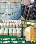 High Grade Pallet Strapping Kit That Slaps Includes 5 8 Inch 1000 Ft PET Strap Roll securing stacked boxes and cargo.