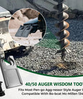 Auger Teeth Replacement For Aggressor 40 50 Series Bits Bolt On Direct Fit 134501 For Bobcat McMillen drilling in rocky ground