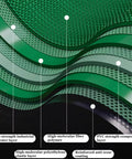 Detailed layers of materials used in Rock Solid Mini Desktop Conveyor Belt With Slick Pvc Track and No Sweat Variable Speed Controls.