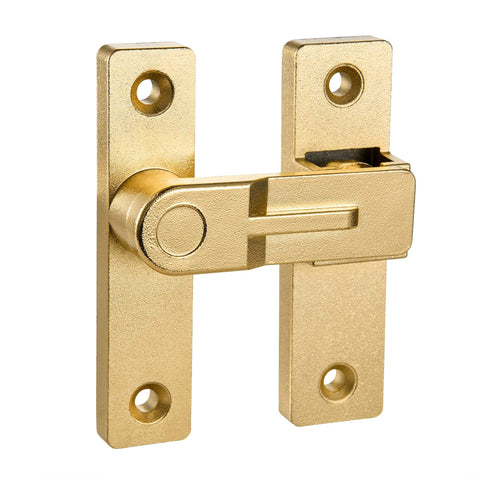 180 Degree Flip Barn Door Lock In Gold Heavy Duty Gate Latch With Flip Safety Bolt For Sliding Doors Ideal For Garden Bathroom And Garage