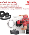 Heavy Duty Front Load Washer Core Rebuild Kit With Legit Tub Bearings And Leak Proof Seals For Smooth Sailing Laundry Days and Zero Hassle Restoration That Truly Delivers with seals and bearings for washer repairs.