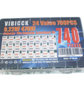 Beefy 740 Piece Capacitor Kit With 24 Value Metalized Mylar Film Capacitors 0.22nF To 470nF At 100V DC Tolerance 5 Percent