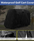 Heavy Duty Waterproof Golf Cart Cover For 4 To 6 Passenger Universal Fit Yamaha Honda Club Car Ezgo in rain