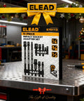 11-Piece Impact Socket Adapter Set With One Quarter, Three Eighth, And One Half Inch Drives displayed in festive workshop setting