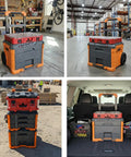 Cross Platform Modular Toolbox Connector Adapter for MODBOX and Packout Systems in various work environments, half set.
