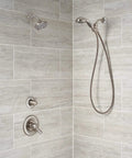 Three-Function Shower Diverter Trim Kit In Stainless Finish For Easy Water Control, DIY-Friendly, 3-Setting Handle, Trim Kit Only